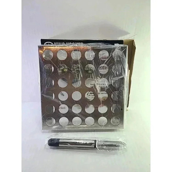 King Kooker Stainless Steel Jalapeño Rack with Corer 36 Hole Model 36JR - Picture 5 of 9